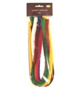 Druty chenille kolorowe 15mm 7szt