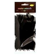 Piórka miękkie czarne 15szt