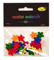 Guziki ozdobne Kwiatki 15mm 30szt