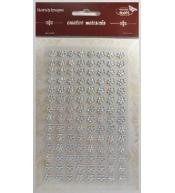 Stiker z kryształkami Kwiaty 8mm 112szt