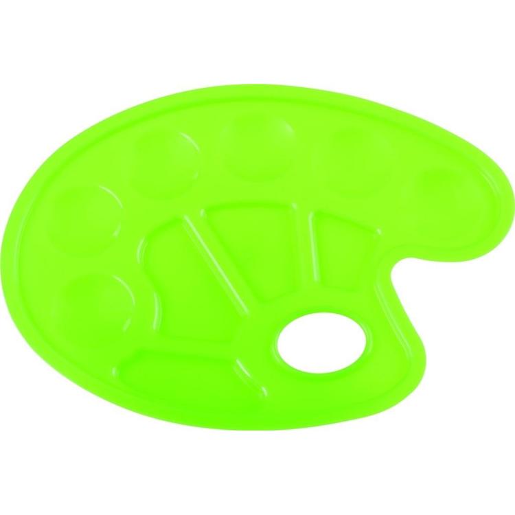 Paleta do mieszania farb owal 10 ziel. HAPPY COLOR