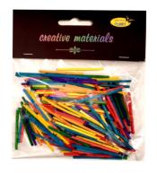 Zapałki kolorowe 4cm 18g ok.250szt