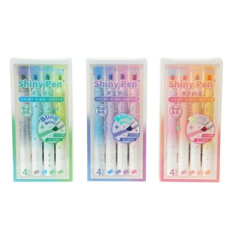 Flamastry brokatowe 4 kolory MIX