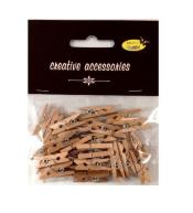 Klamerki drewniane 25mm 25szt