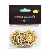 Drewniane elementy w kształcie zegara 4,5cm 5szt