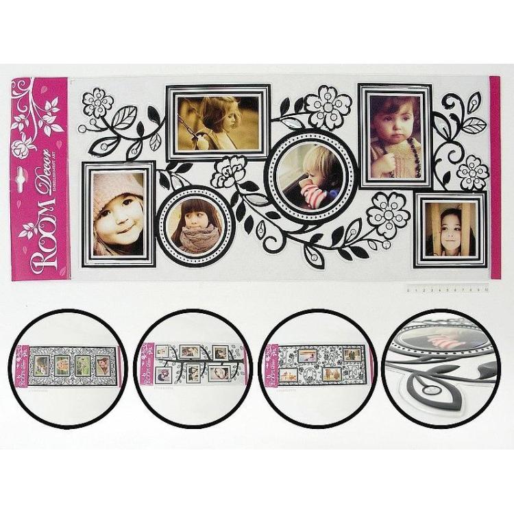 Naklejki na ścianę z ramką na zdjęcia