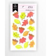 Stiker z elementami z pianki z lekkim brokatem