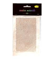 Stiker z perełkami 3mm jasny brąz