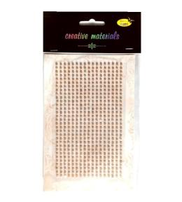 Stiker z perełkami 3mm jasny brąz