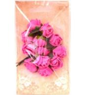 Różyczki z pianki różowe 2cm 12szt