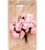 Różyczki z pianki jasnoróżowe 2cm 12szt