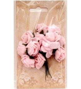 Różyczki z pianki jasnoróżowe 2cm 12szt