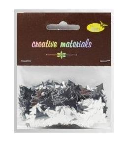 Elementy z folii choinki srebrne 15g