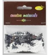 Elementy z folii choinki srebrne 15g