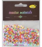 Elementy z folii gwiazdki pastelowe 20g