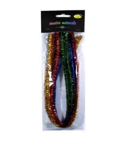 Druty chenille metallic 10szt