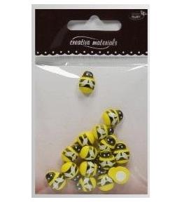 Pszczółki drewniane 10x13mm 15szt