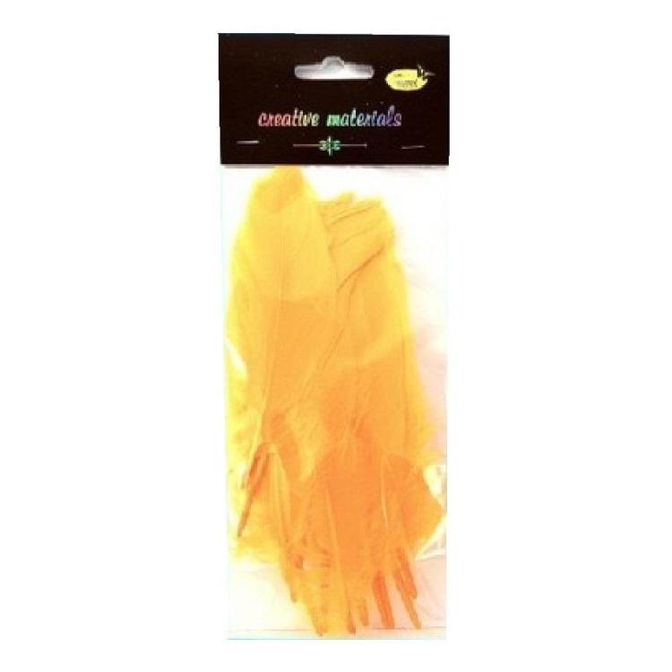 Piórka twarde brzoskwiniowe 10szt