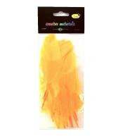 Piórka twarde brzoskwiniowe 10szt