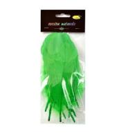 Piórka twarde jasnozielone 10szt