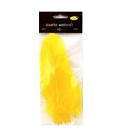 Piórka twarde żółte 10szt