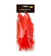 Piórka twarde czerwone 10szt