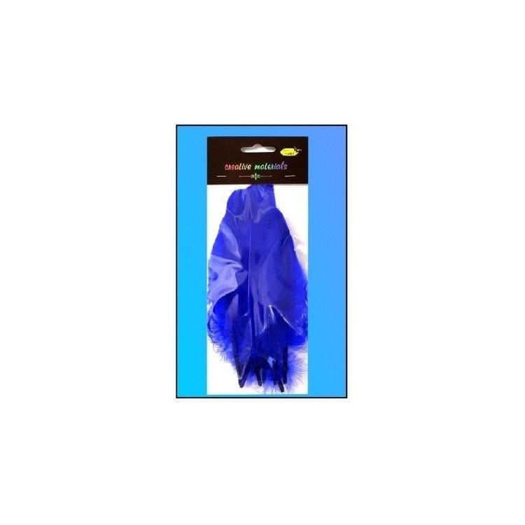 Piórka twarde granatowe 10szt