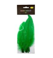 Piórka twarde zielone 10szt