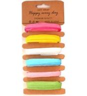 Tasiemki syntetyczne pastelowe 6 kolorów