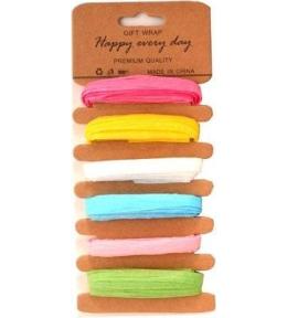 Tasiemki syntetyczne pastelowe 6 kolorów