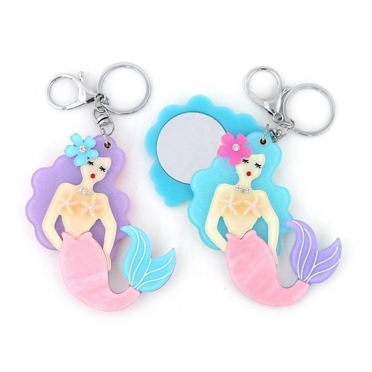 Brelok syrenka z lusterkiem MIX