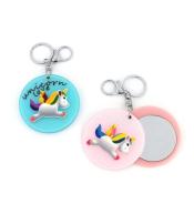 Brelok jednorożec z lusterkiem MIX