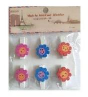 Klamerki ozdobne kwiaty