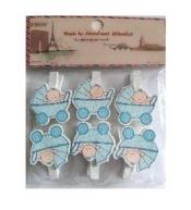 Klamerki ozdobne niemowlęce 6szt