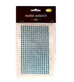 Stiker z kryształkami 4mm 336szt jasnoniebieskie