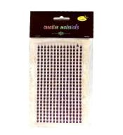 Stiker z kryształkami 4mm 336szt fioletowy