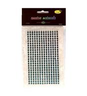 Stiker z kryształkami 4mm 336szt turkusowy