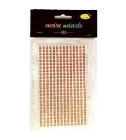 Stiker z kryształkami 4mm 336szt złoty