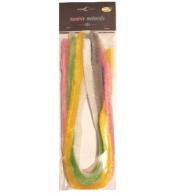 Druty chenille kolorowe pastel 15mm 7szt