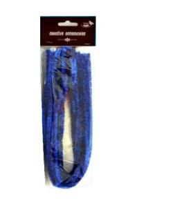 Druty chenille niebieskie 9mmx50cm 10szt