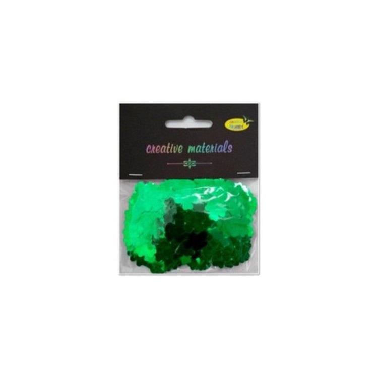 Cekiny koniczyna zielona 20g