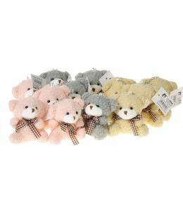 Miś pluszowy 7,5cm z zawieszką MIX