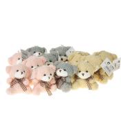 Miś pluszowy 7,5cm z zawieszką MIX