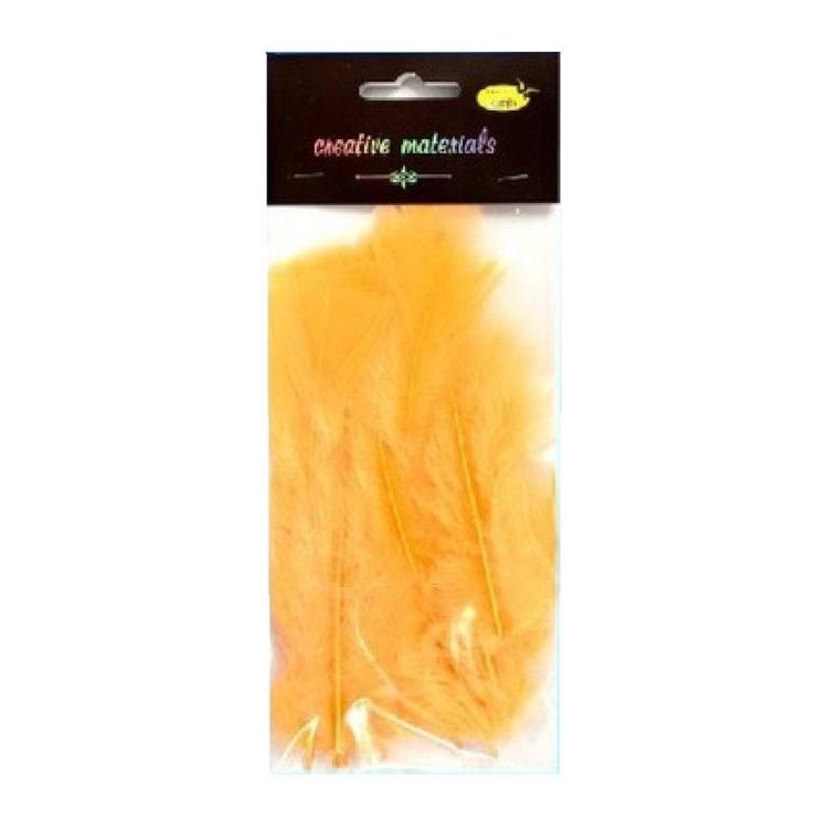 Piórka miękkie brzoskwiniowe 15szt