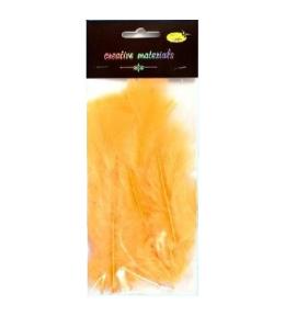 Piórka miękkie brzoskwiniowe 15szt