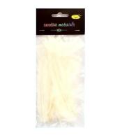 Piórka miękkie białe 15szt