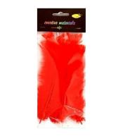 Piórka miękkie czerwone 15szt