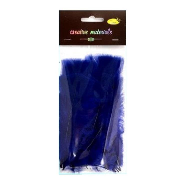 Piórka miękkie granatowe 15szt