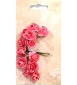 Różyczki papierowe 12szt różane