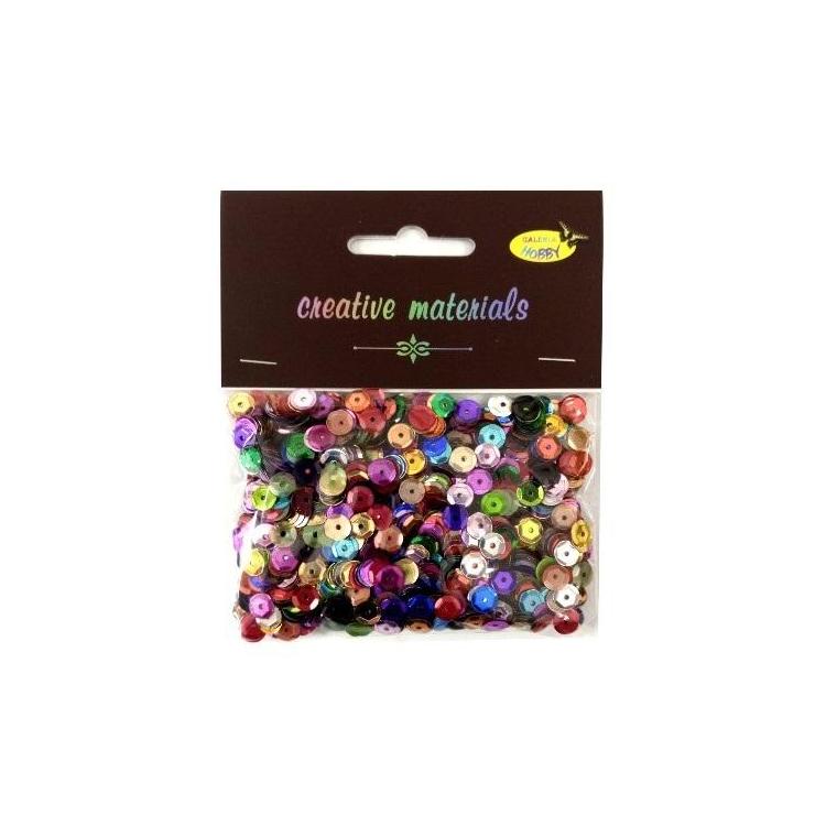 Cekiny metaliczne 6mm 20g